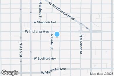 Map image of the property - 1308 W Nora Ave