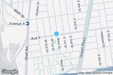 Map image of the property - 434 Avenue Y Ave