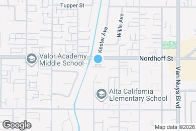 Map image of the property - 14838 Nordhoff St