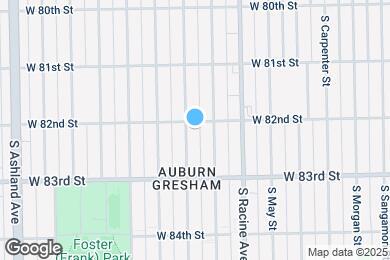 Map image of the property - 8205 S Throop St