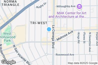 Map image of the property - 642 N West Knoll Dr. Apartments