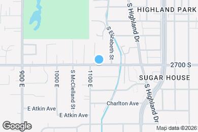 Map image of the property - 1112 E 2700 S