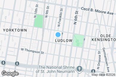 Map image of the property - 1421 N Franklin St