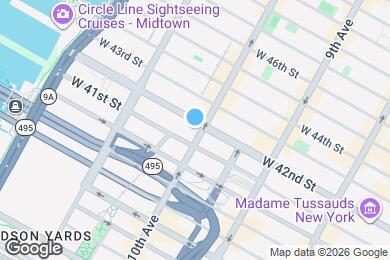 Map image of the property - 500 W 42nd St