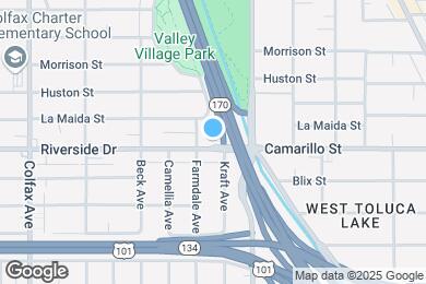 Map image of the property - Village House Valley Village