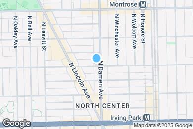 Map image of the property - 4200 N Damen Ave