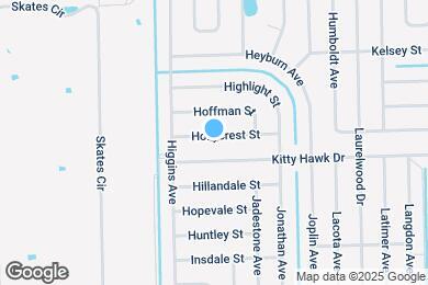 Map image of the property - 3849 Hollycrest St