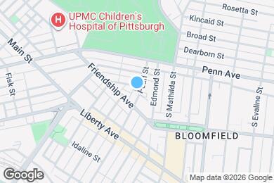 Map image of the property - 154 Pearl St