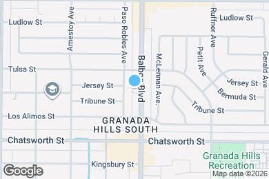 Map image of the property - 10847 Balboa Blvd