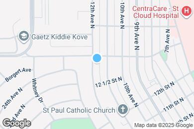 Map image of the property - 1292 12th Ave N