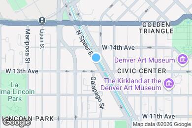 Map image of the property - 1305 N Speer Blvd