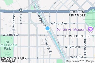 Map image of the property - 1305 Speer Blvd