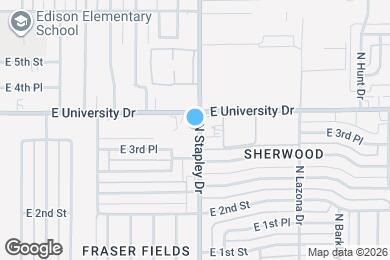 Map image of the property - 1111 E University Dr