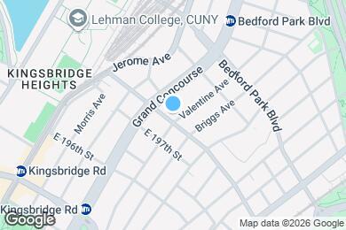 Map image of the property - 2851 Valentine Ave