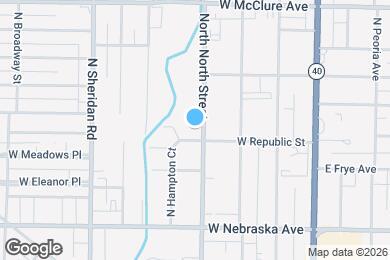 Map image of the property - 2133 N North St
