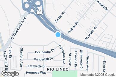 Map image of the property - 443 Occidental Dr