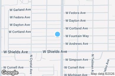 Map image of the property - 1325 W Fountain Way