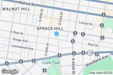 Map image of the property - 332 S 43rd St