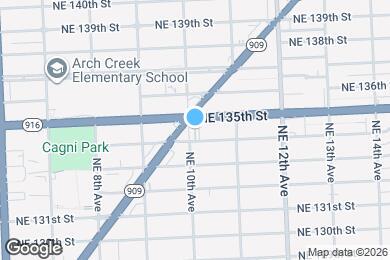 Map image of the property - 13455 NE 10th Ave