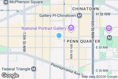 Map image of the property - 912 F St NW Apt 901