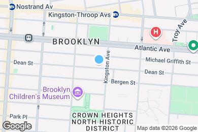 Map image of the property - Magnificent 4 Bed 3.5 Bath Brownstone Duplex in Crown Heights