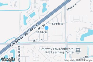 Map image of the property - 1427 SE 7th Ter