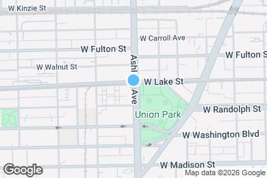 Map image of the property - 164 N Ashland Ave