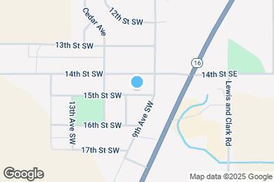Map image of the property - 951 15th St SW