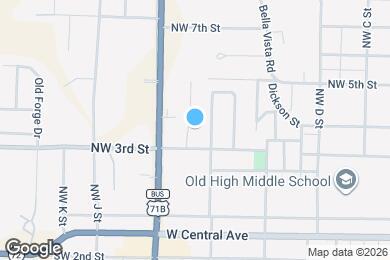 Map image of the property - 306 NW H St