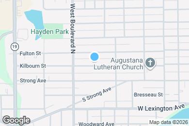Map image of the property - 1438 Kilbourn St