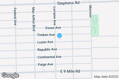 Map image of the property - 11019 Lozier Ave