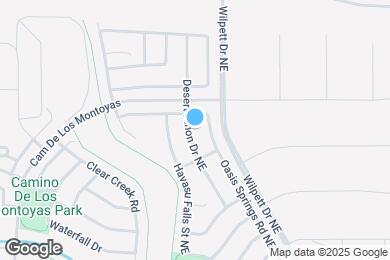 Map image of the property - 3850 Desert Pinon Dr NE