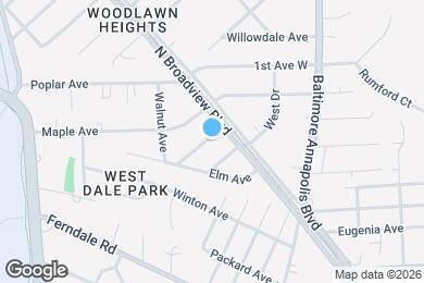 Map image of the property - 101 Oak Ave