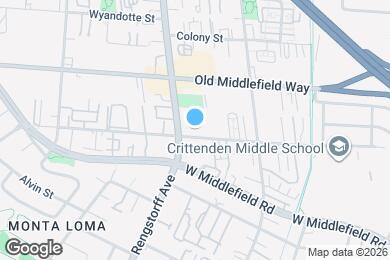 Map image of the property - 701 N Rengstorff Ave