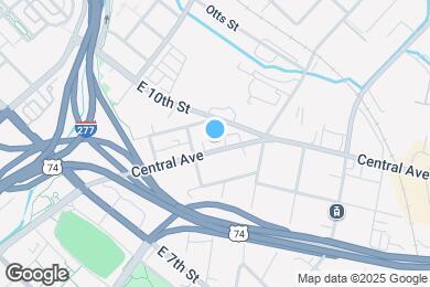 Map image of the property - 823 Central Ave
