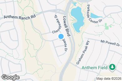 Map image of the property - 16457 Aliante Dr