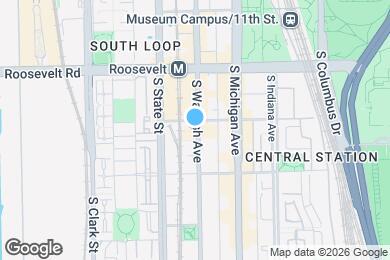 Map image of the property - 1320 S Wabash Ave