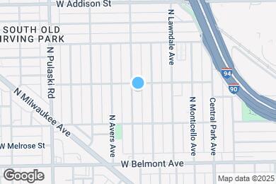 Map image of the property - 3349 N Hamlin Ave