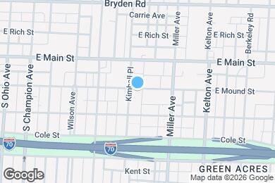 Map image of the property - 1351 E Mound St