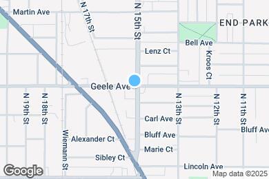 Map image of the property - 2126 N 15th St