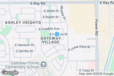 Map image of the property - 4532 E Harrison St