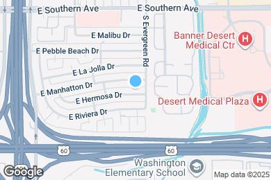 Map image of the property - 2528 E Hermosa Dr