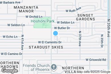 Map image of the property - 8420 N 38th Dr