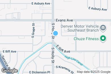 Map image of the property - 2190 S Holly St