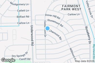 Map image of the property - 9806 Charmont Rd