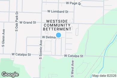 Map image of the property - 2552 W Delmar St