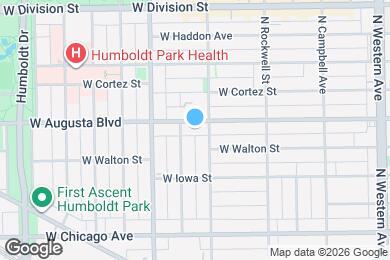 Map image of the property - 2713 W Augusta Blvd