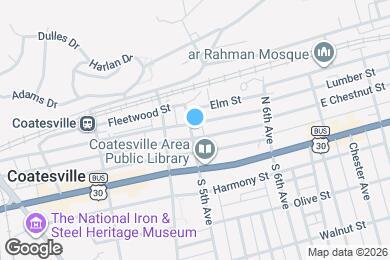 Map image of the property - 107 N 5th Ave