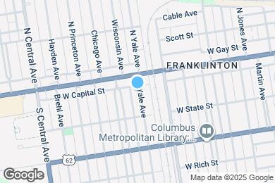 Map image of the property - 39 S Yale Ave