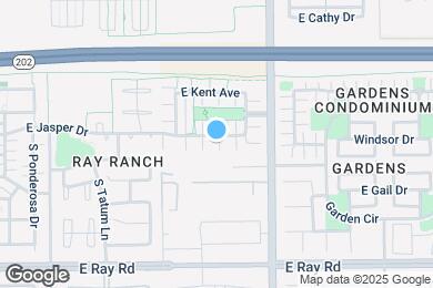 Map image of the property - 3895 E Jasper Dr